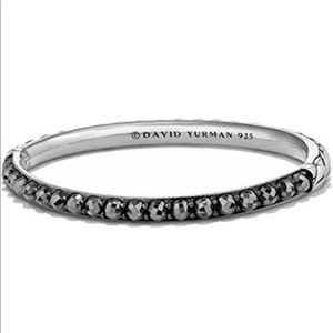 David Yurman Cable Hematite Bangle Bracelet Size M